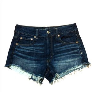 American Eagle Hi-Rise Cutoff Jean Shorts